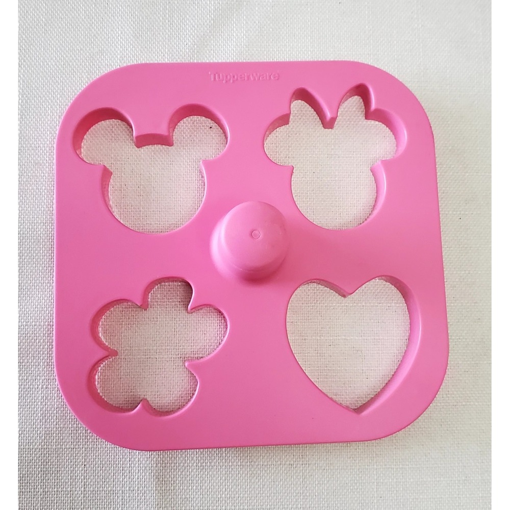 Disney Tupperware Minnie Mouse Mickey Flower Cookie Dough‎ Cutter 4010A-2 ♡ NEW